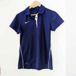 Navy Nike Women’s M Dri Fit Athletic Polo